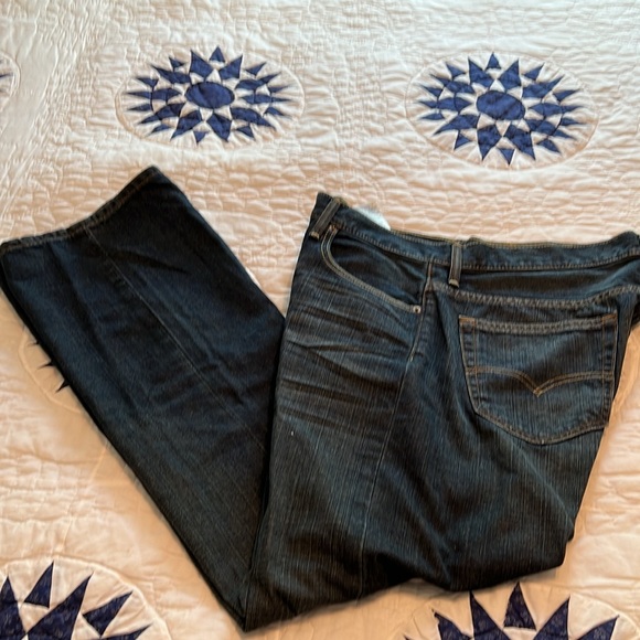 LEVI STRAUSS BLUE JEANS #569 W 34 L 34 100% COTTON MACHINE WASH COLD DRY MEDIUM - Picture 4 of 13